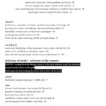 Menu restauracji w wersji angielskiej