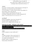 Menu restauracji w wersji angielskiej